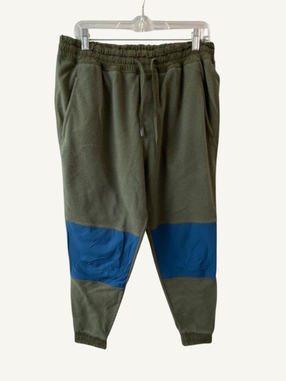Cotopaxi Abrazo Fleece Jogger Pants Olive Green Blue Knee Patch Men's Large - Picture 3 of 6